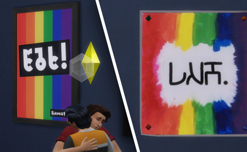 Yes! Pro-Marriage Equality Posters and Placards for The Sims 4 (CC Download)